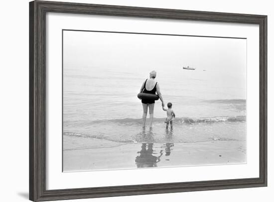 Eastbourne Beach, 1968-Arthur Steel-Framed Photographic Print