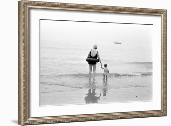 Eastbourne Beach, 1968-Arthur Steel-Framed Photographic Print