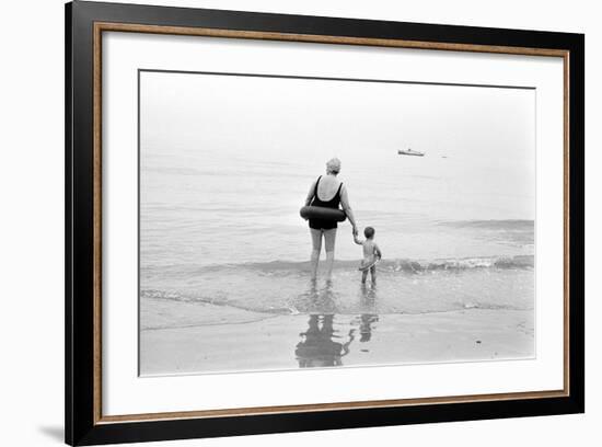 Eastbourne Beach, 1968-Arthur Steel-Framed Photographic Print