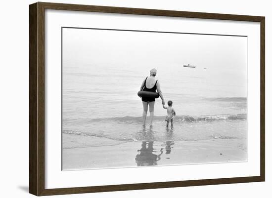 Eastbourne Beach, 1968-Arthur Steel-Framed Photographic Print