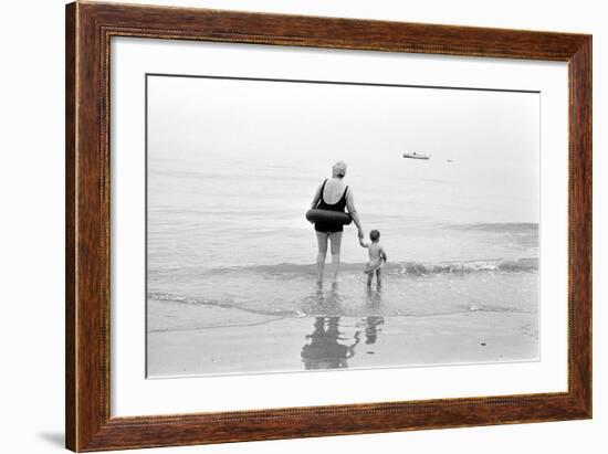 Eastbourne Beach, 1968-Arthur Steel-Framed Photographic Print