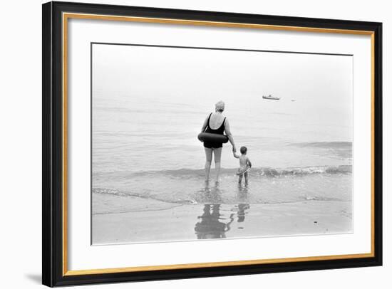 Eastbourne Beach, 1968-Arthur Steel-Framed Photographic Print