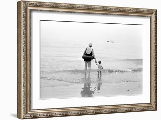 Eastbourne Beach, 1968-Arthur Steel-Framed Photographic Print