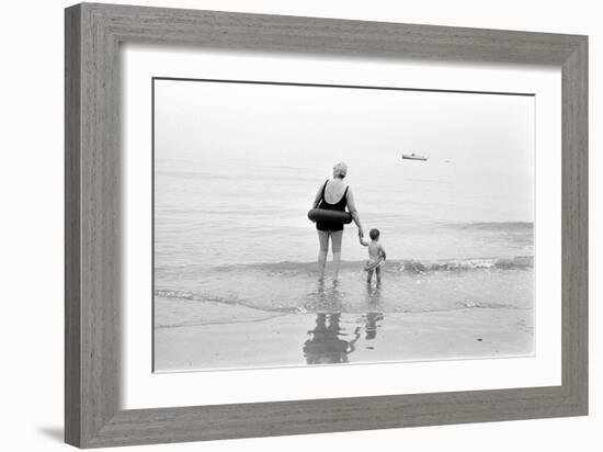 Eastbourne Beach, 1968-Arthur Steel-Framed Photographic Print