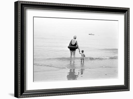 Eastbourne Beach, 1968-Arthur Steel-Framed Photographic Print