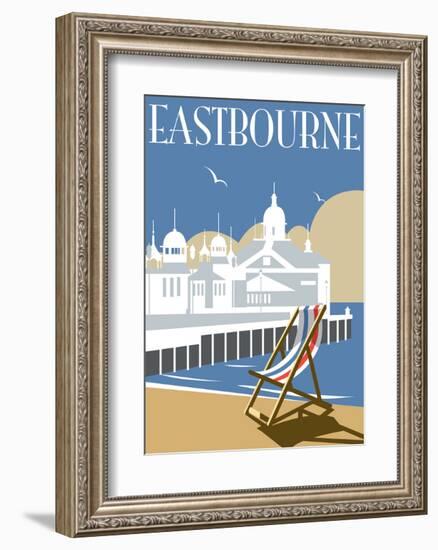 Eastbourne - Dave Thompson Contemporary Travel Print-Dave Thompson-Framed Art Print