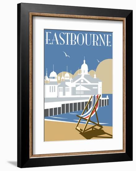 Eastbourne - Dave Thompson Contemporary Travel Print-Dave Thompson-Framed Art Print