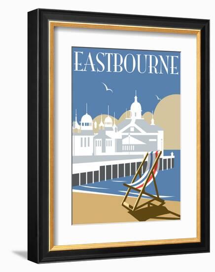 Eastbourne - Dave Thompson Contemporary Travel Print-Dave Thompson-Framed Art Print