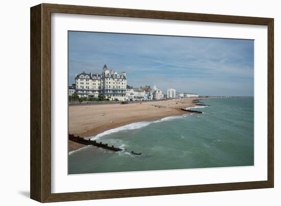 Eastbourne from the pier, East Sussex, England, United Kingdom, Europe-Ethel Davies-Framed Photographic Print