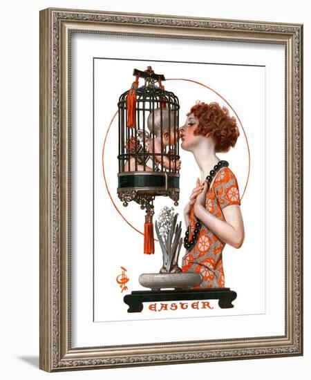 "Easter, 1923,"March 31, 1923-Joseph Christian Leyendecker-Framed Giclee Print