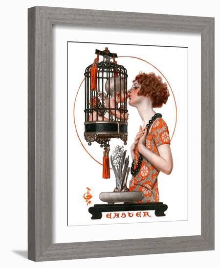 "Easter, 1923,"March 31, 1923-Joseph Christian Leyendecker-Framed Giclee Print