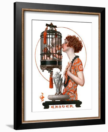 "Easter, 1923,"March 31, 1923-Joseph Christian Leyendecker-Framed Giclee Print