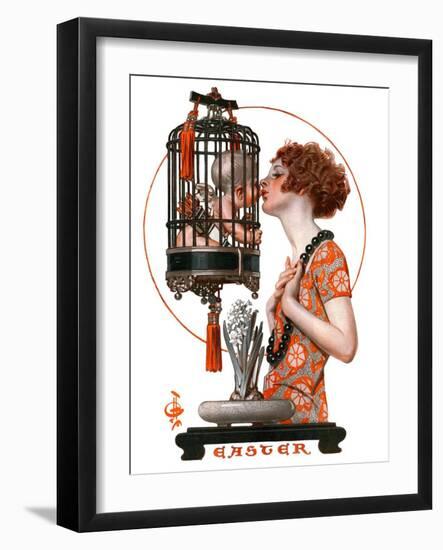 "Easter, 1923,"March 31, 1923-Joseph Christian Leyendecker-Framed Giclee Print