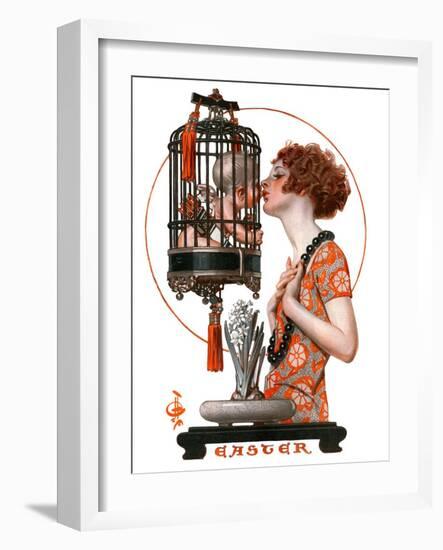 "Easter, 1923,"March 31, 1923-Joseph Christian Leyendecker-Framed Giclee Print