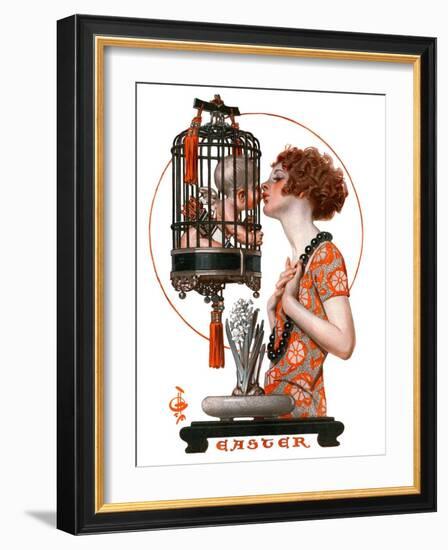 "Easter, 1923,"March 31, 1923-Joseph Christian Leyendecker-Framed Giclee Print