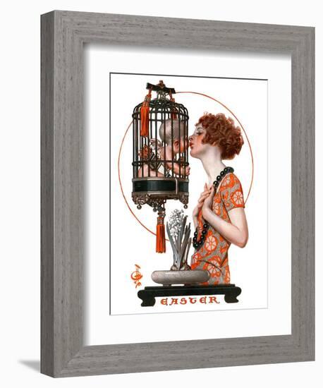 "Easter, 1923,"March 31, 1923-Joseph Christian Leyendecker-Framed Giclee Print