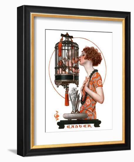 "Easter, 1923,"March 31, 1923-Joseph Christian Leyendecker-Framed Giclee Print