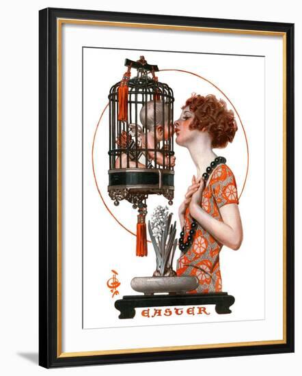 "Easter, 1923,"March 31, 1923-Joseph Christian Leyendecker-Framed Giclee Print