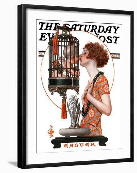 "Easter, 1923," Saturday Evening Post Cover, March 31, 1923-Joseph Christian Leyendecker-Framed Giclee Print