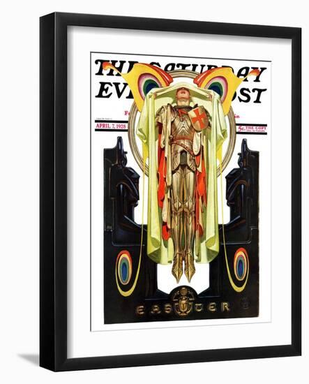 "Easter, 1928," Saturday Evening Post Cover, April 7, 1928-Joseph Christian Leyendecker-Framed Giclee Print