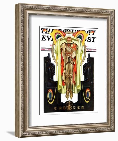 "Easter, 1928," Saturday Evening Post Cover, April 7, 1928-Joseph Christian Leyendecker-Framed Giclee Print