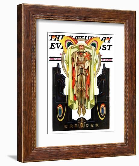 "Easter, 1928," Saturday Evening Post Cover, April 7, 1928-Joseph Christian Leyendecker-Framed Giclee Print