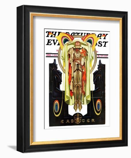 "Easter, 1928," Saturday Evening Post Cover, April 7, 1928-Joseph Christian Leyendecker-Framed Giclee Print