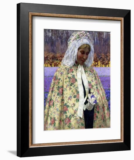 Easter, a Bride in Brabant, C.1904-George Hitchcock-Framed Giclee Print