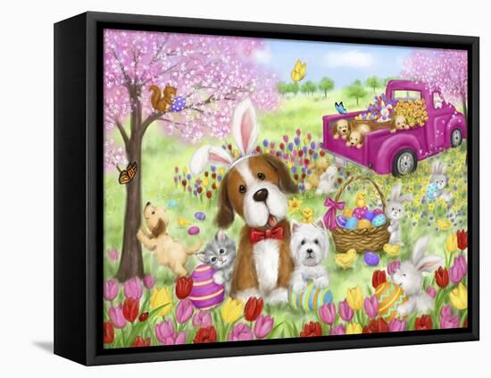 Easter Animals-MAKIKO-Framed Premier Image Canvas