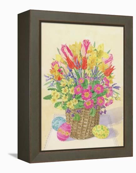 Easter Basket, 1996-Linda Benton-Framed Premier Image Canvas