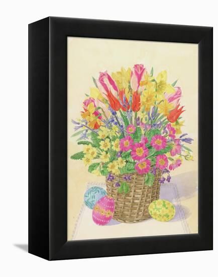 Easter Basket, 1996-Linda Benton-Framed Premier Image Canvas