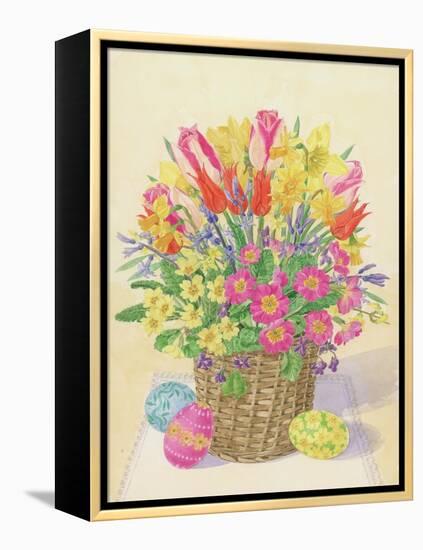 Easter Basket, 1996-Linda Benton-Framed Premier Image Canvas