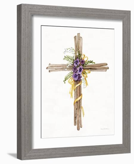 Easter Blessing Cross I-Kathleen Parr McKenna-Framed Art Print