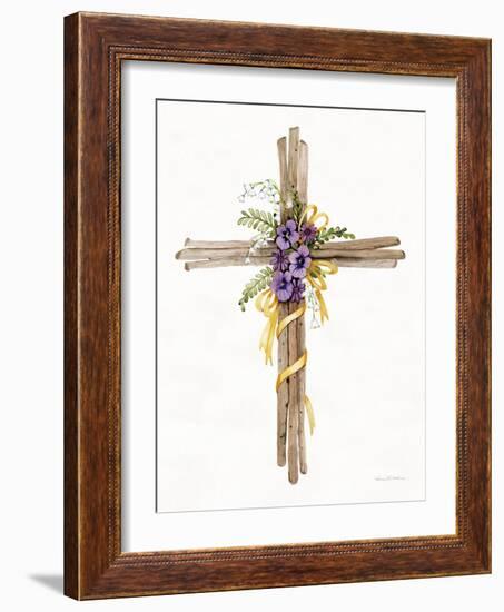 Easter Blessing Cross I-Kathleen Parr McKenna-Framed Art Print