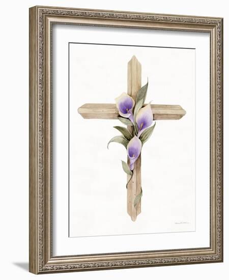 Easter Blessing Cross II-Kathleen Parr McKenna-Framed Art Print