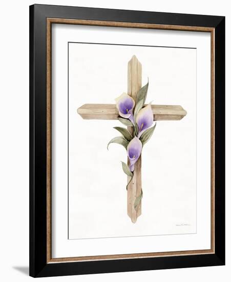 Easter Blessing Cross II-Kathleen Parr McKenna-Framed Art Print