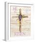 Easter Blessing Saying III with Cross v2-Kathleen Parr McKenna-Framed Art Print