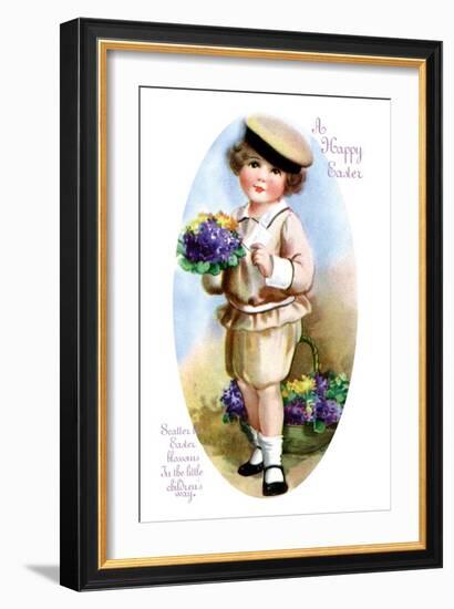 Easter Blossoms-Ellen H. Clapsaddle-Framed Art Print