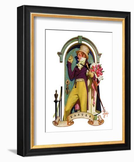 "Easter Bouquet,"April 20, 1935-Joseph Christian Leyendecker-Framed Giclee Print