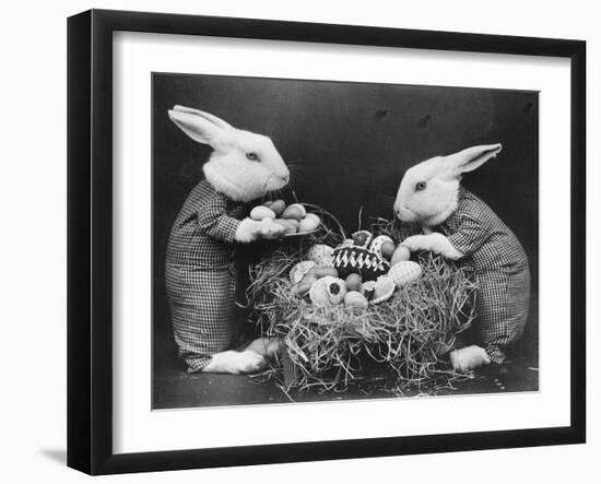 Easter Bunnies and Eggs-null-Framed Photographic Print