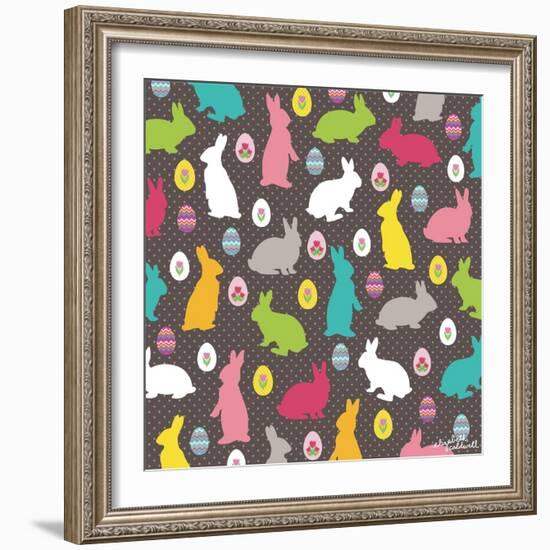 Easter Bunnies-Elizabeth Caldwell-Framed Giclee Print