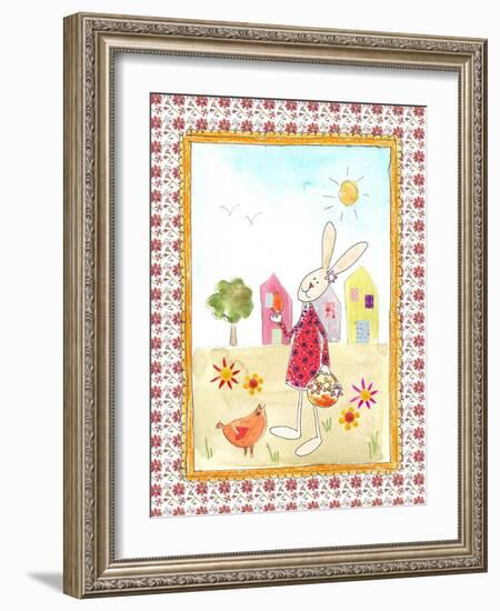 Easter Bunny with Egg-Effie Zafiropoulou-Framed Giclee Print