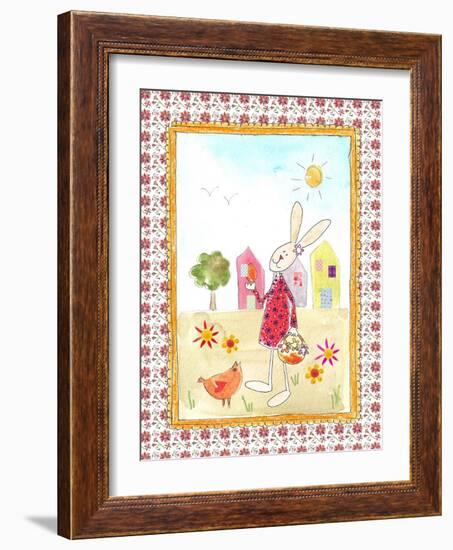 Easter Bunny with Egg-Effie Zafiropoulou-Framed Giclee Print