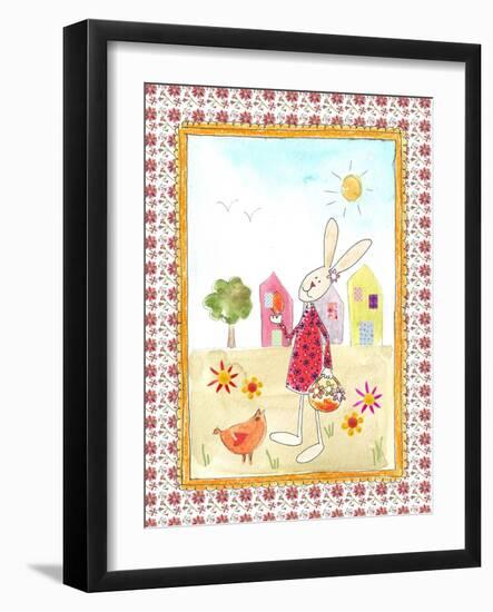 Easter Bunny with Egg-Effie Zafiropoulou-Framed Giclee Print