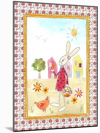 Easter Bunny with Egg-Effie Zafiropoulou-Mounted Giclee Print