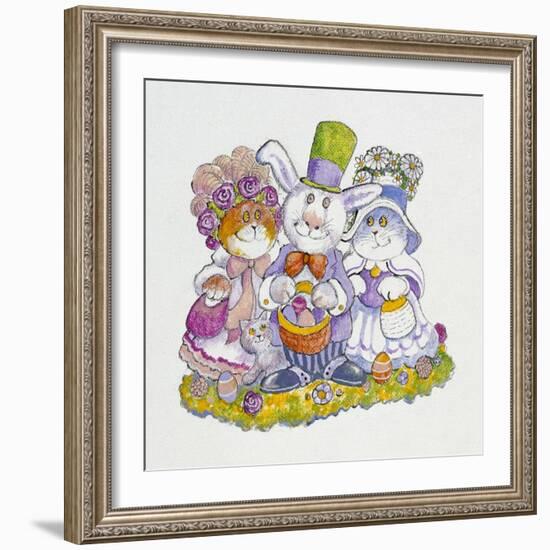 Easter Bunny-Bill Bell-Framed Giclee Print