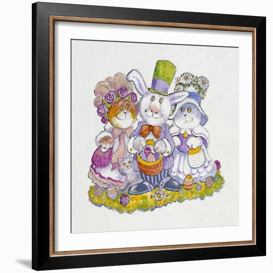 Easter Bunny-Bill Bell-Framed Giclee Print