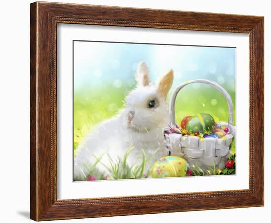 Easter Bunny-Arnica Burnstone-Framed Giclee Print