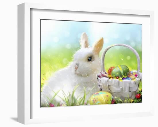 Easter Bunny-Arnica Burnstone-Framed Giclee Print