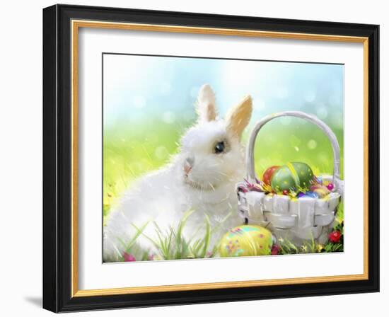 Easter Bunny-Arnica Burnstone-Framed Giclee Print